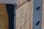 GINER Y COLOMER Aparador 2 Puertas Madera de Mango Natural 80 x 180 x 45 cm